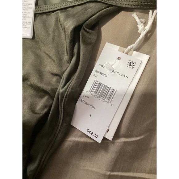 Good American Shine Perfect Fit Bottom $49 in Stormy Size 3 Large - Picture 5 of 8